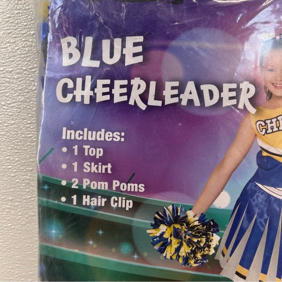 NWT Blue Cheerleader Costume - Child SIZE L(10-12) - Picture 7 of 12